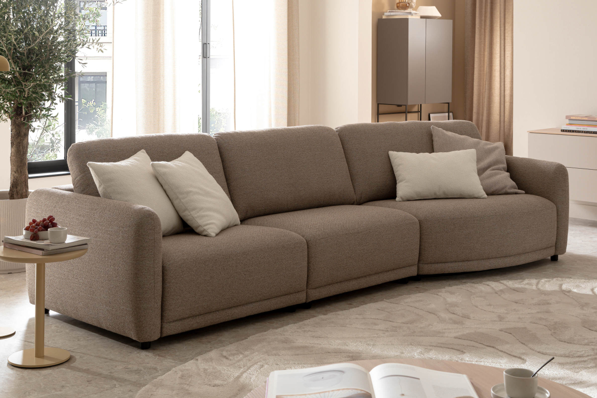 Schöner Wohnen Sofa Wonder mit 2-Sitzer schräg rund | 90423 | 90424
