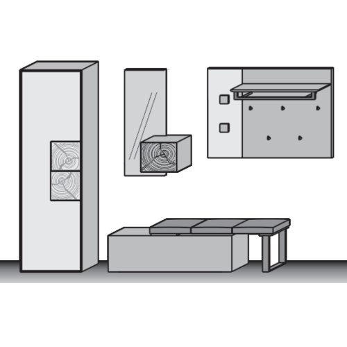 Hartmann Caya Garderobe Kombination Nr. 126