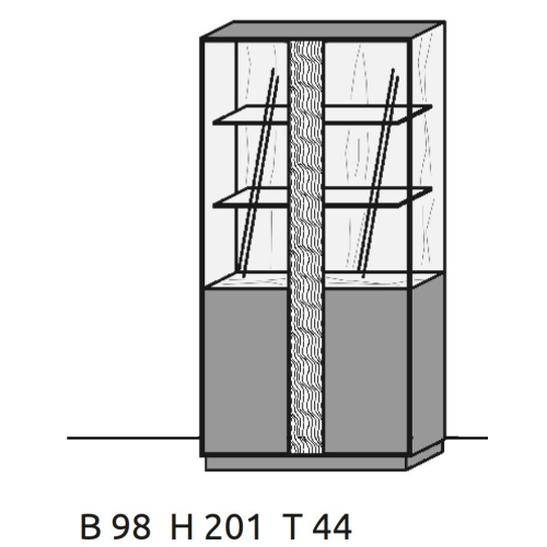 Hartmann Kilva Standvitrine 0091