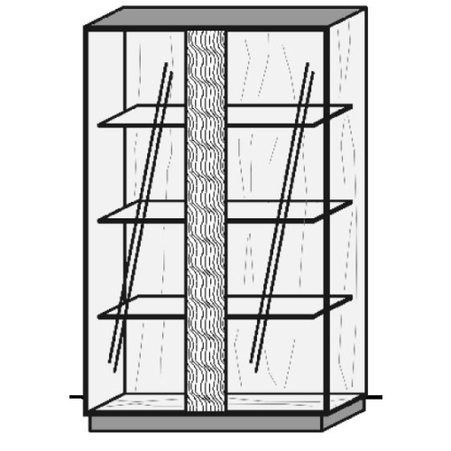 Hartmann Kilva Highboard-Vitrine 8092