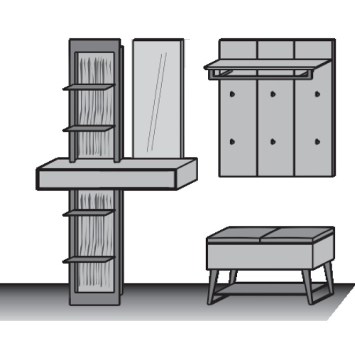 Hartmann Runa Garderoben-Kombination Nr.118