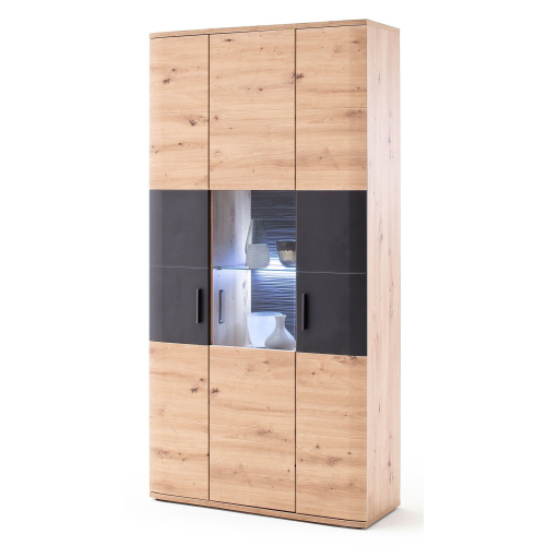 MCA Furniture Cortona Kombi Vitrine 3 Türen| COX1QT12