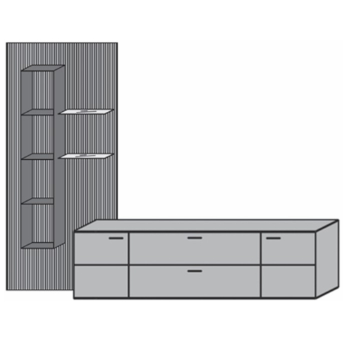 Musterring Targo Wohnwand-Kombination V22