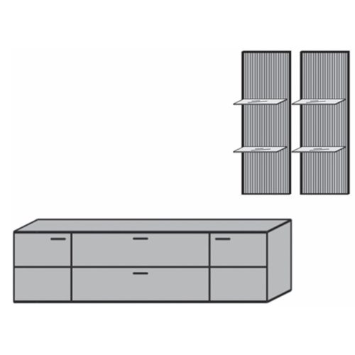 Musterring Targo Wohnwand-Kombination V31