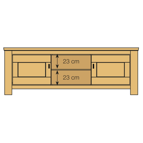Niehoff Medienanrichte Casa nova black 0204 & 0214