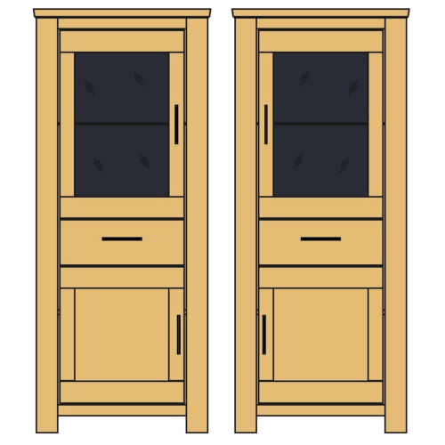 Niehoff Vitrine Casa nova & black