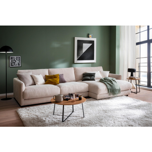 Schöner Wohnen Garbo Sofa Cord mit Longchair 