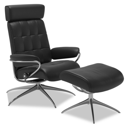Stressless Sessel London Low Back | Kopfstütze | Hocker
