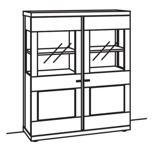 Venjakob Next Level 3000 Highboard 1235