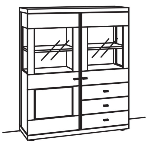 Venjakob Next Level 3000 Highboard 1236