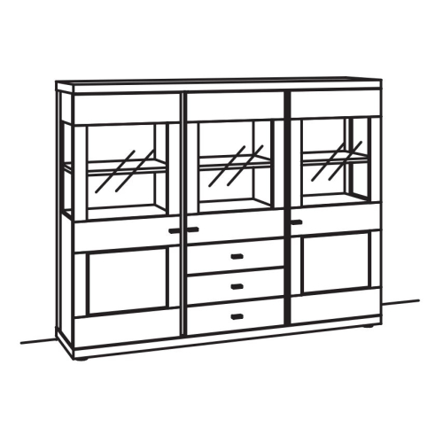Venjakob Next Level 3000 Highboard 1238