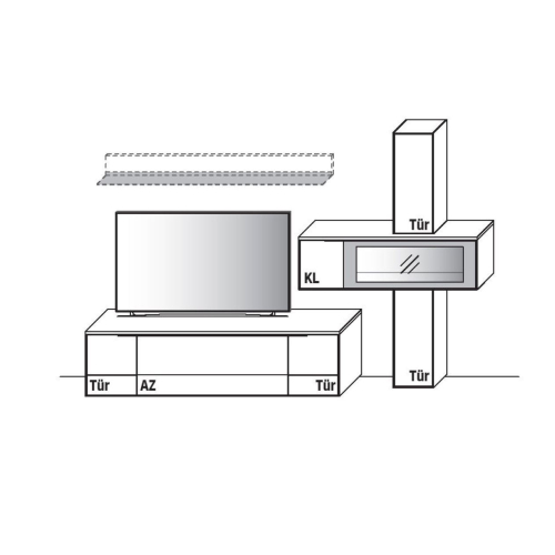 Wöstmann WM 1910 Wohnwandkombination 0012 | 0112