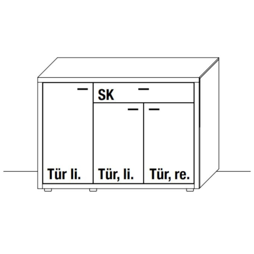 Wöstmann WM 2250 Sideboard 2243 | 2244 | 2663 | 2664