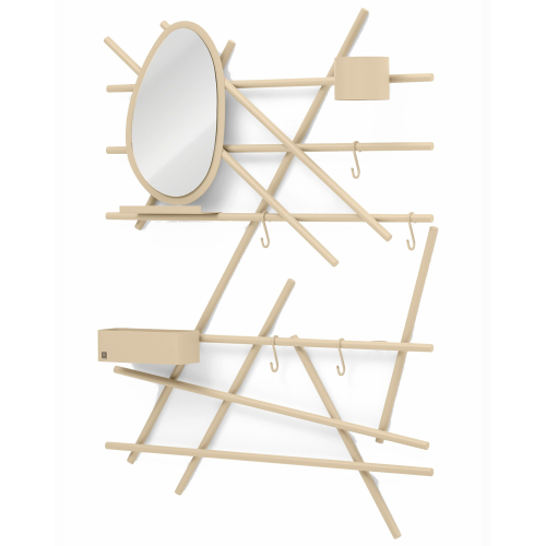 Musterring JustB! KM100 | Wandgarderobe inkl. Spiegel und Haken
