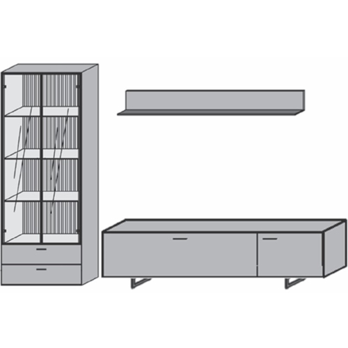 Musterring Targo Wohnwand-Kombination V28
